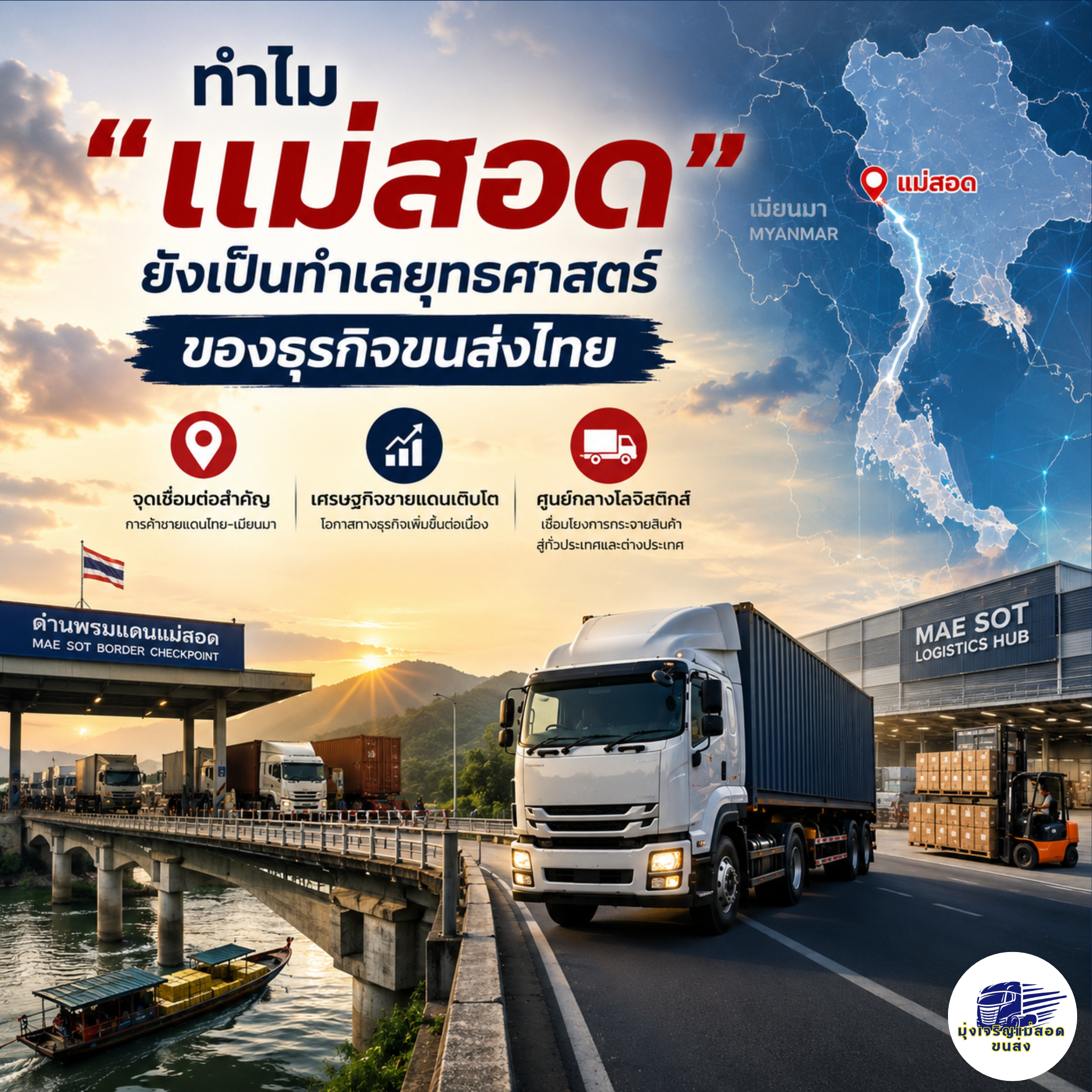 ทำไมแม่สอดยังเป็นทำเลยุทธศาสตร์ของธุรกิจขนส่งไทย